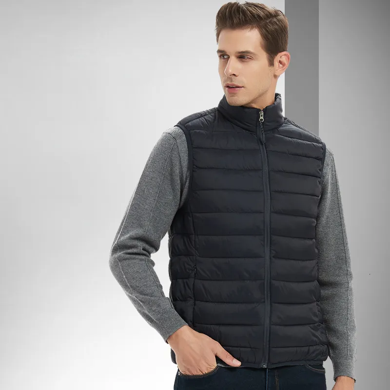 Chaleco Acolchado Para Hombre Con Capucha – Sin Mangas, Ligero Y Cálido – Ideal Para Trabajo O Exteriores En Invierno