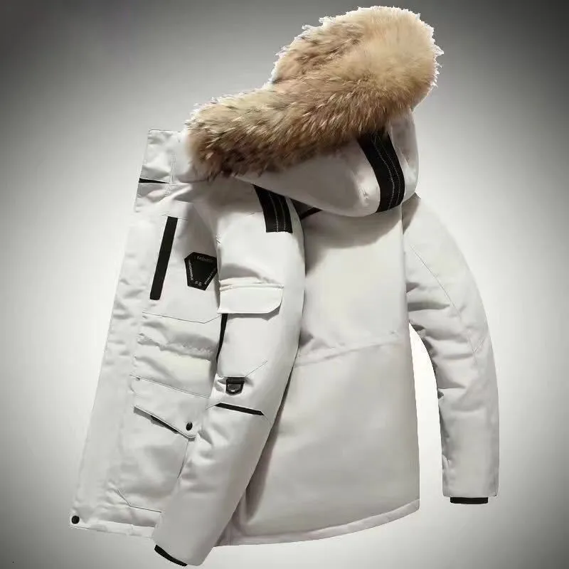 Mäns västar Duck White Down Jacket och kvinnors medellängd Koreanstil Stylish stilig lastrock tjock vinterpar 221201