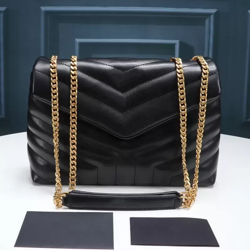 Loulou جودة عالية الأزياء نساء Y Designers الحقائب Luxurys حقيقية حقيبة يد حقيبة يد حقيبة تحمل الكتف محفظة حقيبة سفر الكتف