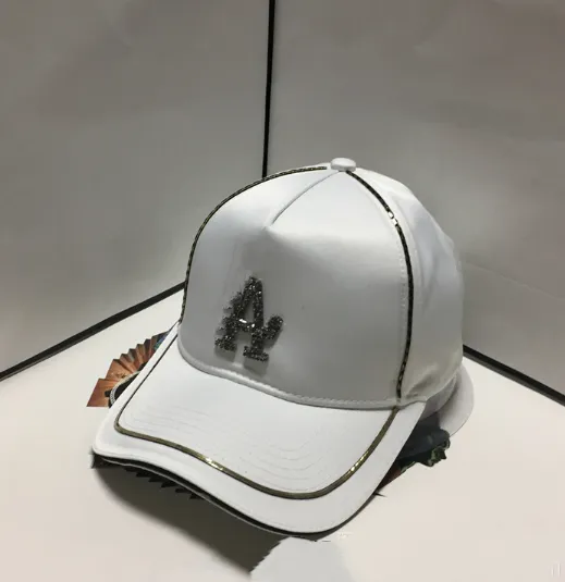 Koreański styl wolny szczyt czapki mody diamentowe listy męskie i damskie kapelusz baseballowy