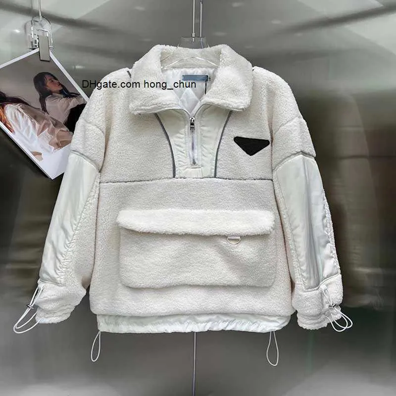 Tech Womens Hoodie Polar Ceketler Yarım hırka hoodies basit gündelik pantolon 23ss moda ceket streemt element kadın giyim boyutu