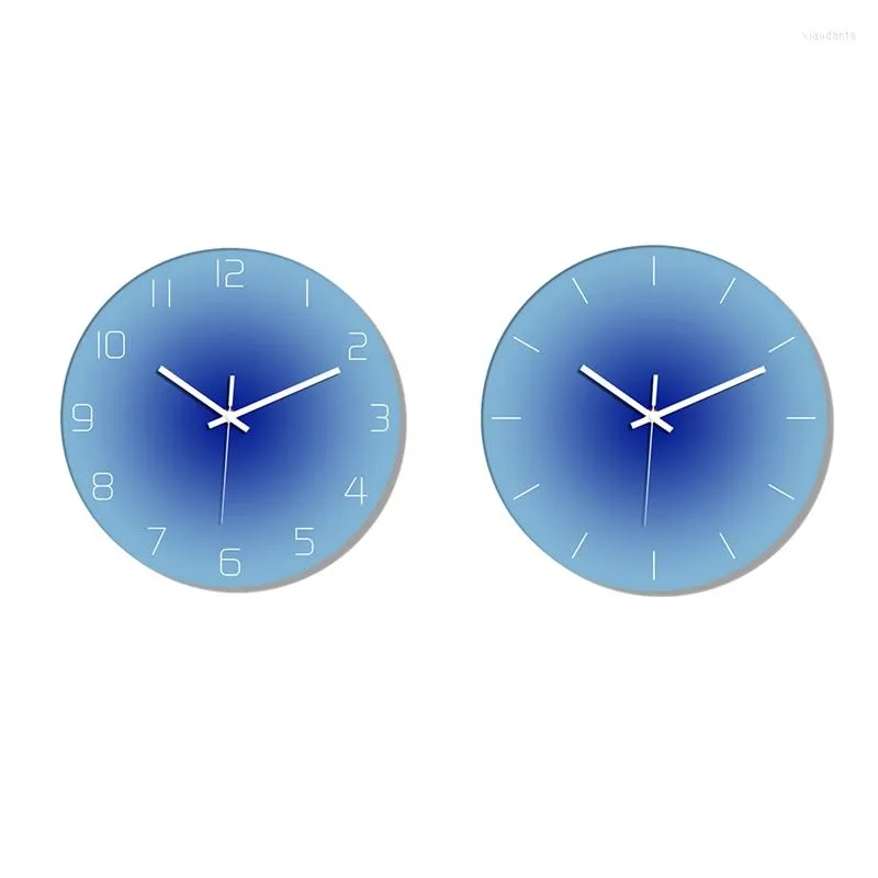 ساعات الحائط 12 بوصة Nordic Clock 3D INS شنقا صامت صامت إبداعي الأزياء غرفة المعيشة ديكور غرفة المعيشة