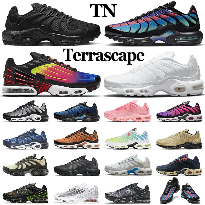 terrascape plus tn 3 running shoes women mens tns trainers triple black white Unity Gradients Hyper Blue Fury Jade Atlanta outdoor sports sneakers