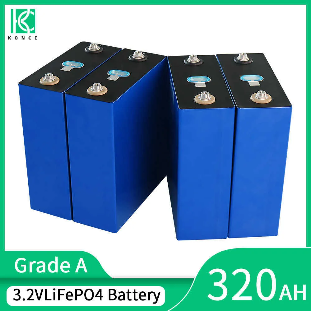 3,2 V 320AH 310AH Lifepo4 Batterie 1/4/8/16/32PCS Grade A Wiederaufladbare Lithium-eisen phosphat Zelle Für RV Van Camper EV Boot Yacht