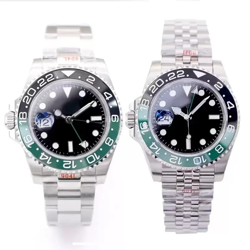 U1 ST9 Designer Män tittar på vattentät keramisk Bezel Sapphire Crystal Mens Watches Lysande automatisk mekanisk rörelse 904L Rostfritt stål armbandsur