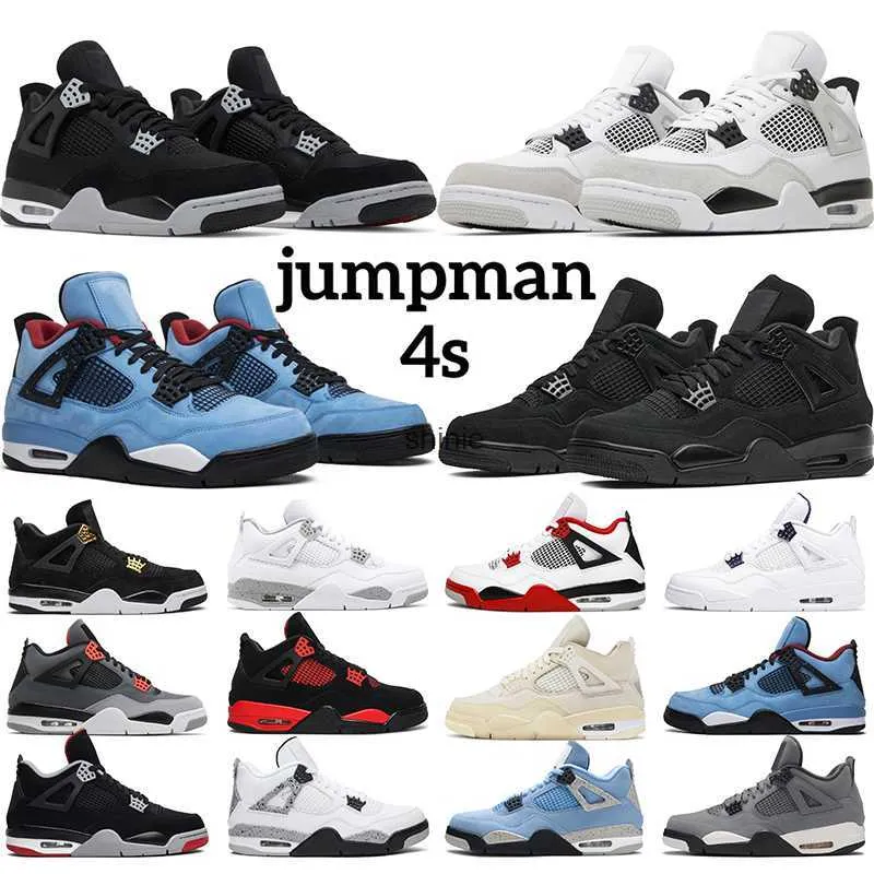 2023 Military Black 4 Men Basketball Shoes Cat Canvas Jumpman 4s Fire Red White Oreo J4 Womens 