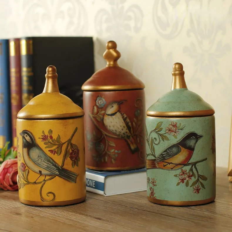 Food Savers Storage Containers Vintage Ceramic Kitchen Canister Jars Storage Bottles Retro Tea Candywl CL92319 221202