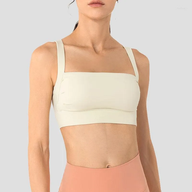 Tenue de yoga Femmes Formation Soutiens-gorge Push-Up High Impact Support Sous-vêtements Entraînement Gym Crop Top Naked-Sensation Bralette de course