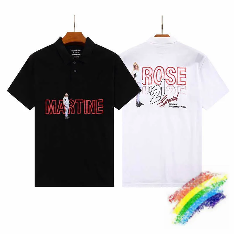 Herr t-shirts överdimensionerade martine rose t shirt män kvinnor 1 1 toppversion stand collar martine rose t-shirt tee topps t221202