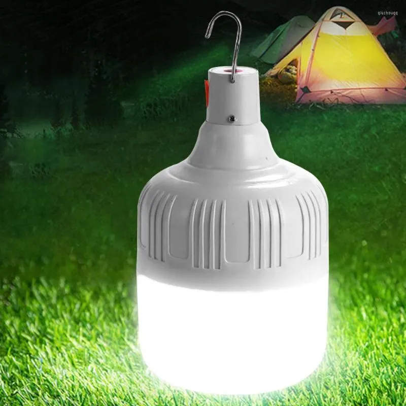 Bärbara lyktor LED -glödlampa Camping Lantern Laddningsbart tält Movent Hushållens energibesparing för uteplatsen Power Failure