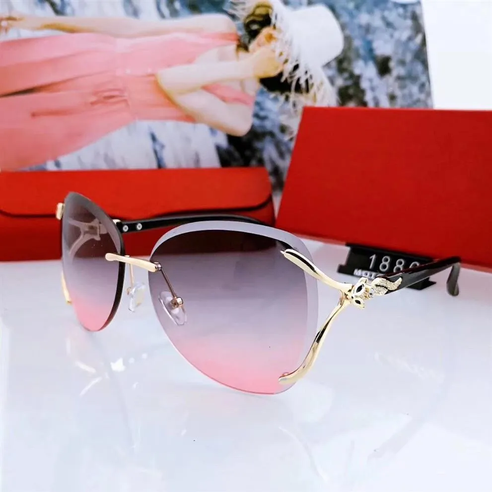 패션-여름 여성 디자이너 선글라스 해변 선글라스 선글라스 결함 고글 일요일 안경 UV400 스타일 1886 3 색상 고품질 wi280w