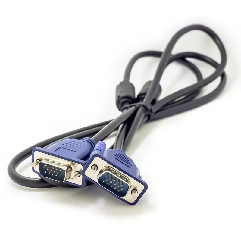 VGA Video -kabel 1,5 m 5ft voor computer -pc -laptop om de schermprojector met plugpoort te bewaken
