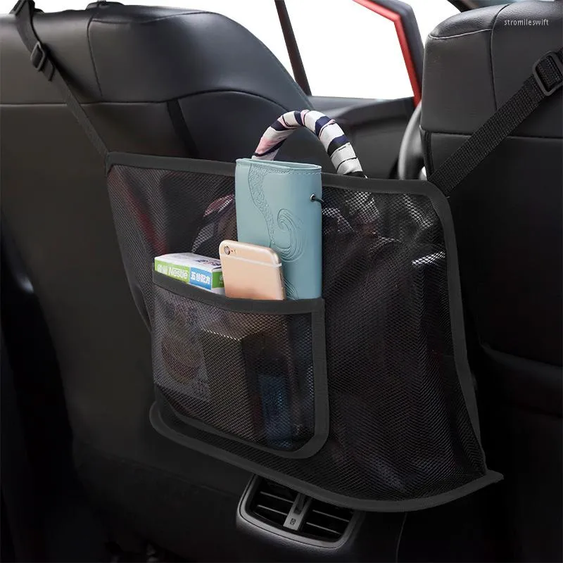 Aufbewahrungstaschen Autositz-Organizer-Tasche Universal-Multifunktionsnetz Innenverstauung Aufräumen Autobox