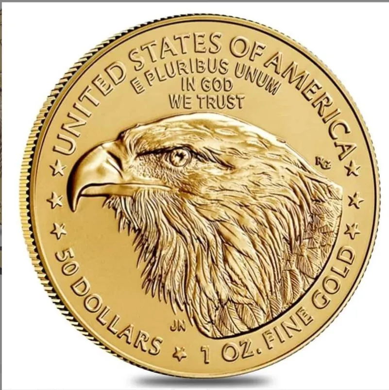 Arts and Crafts New 2022 Foreign Trade Coin Commemorative Medallion Coin Cross border Eagle Ocean