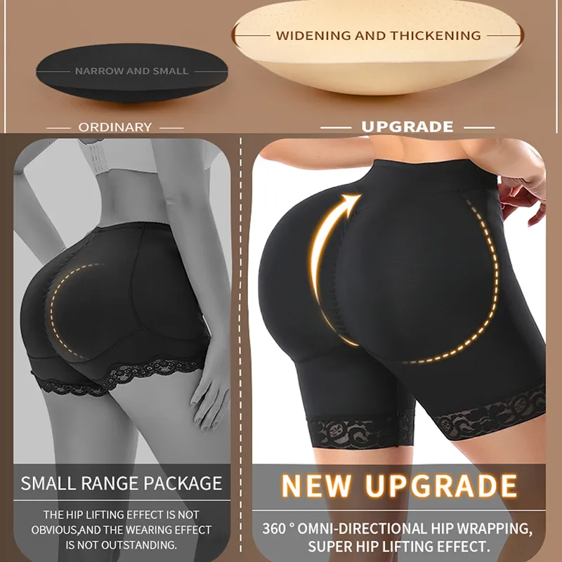 Upgraded Womens Hip Enhancer Panties With Extra Large Pads For