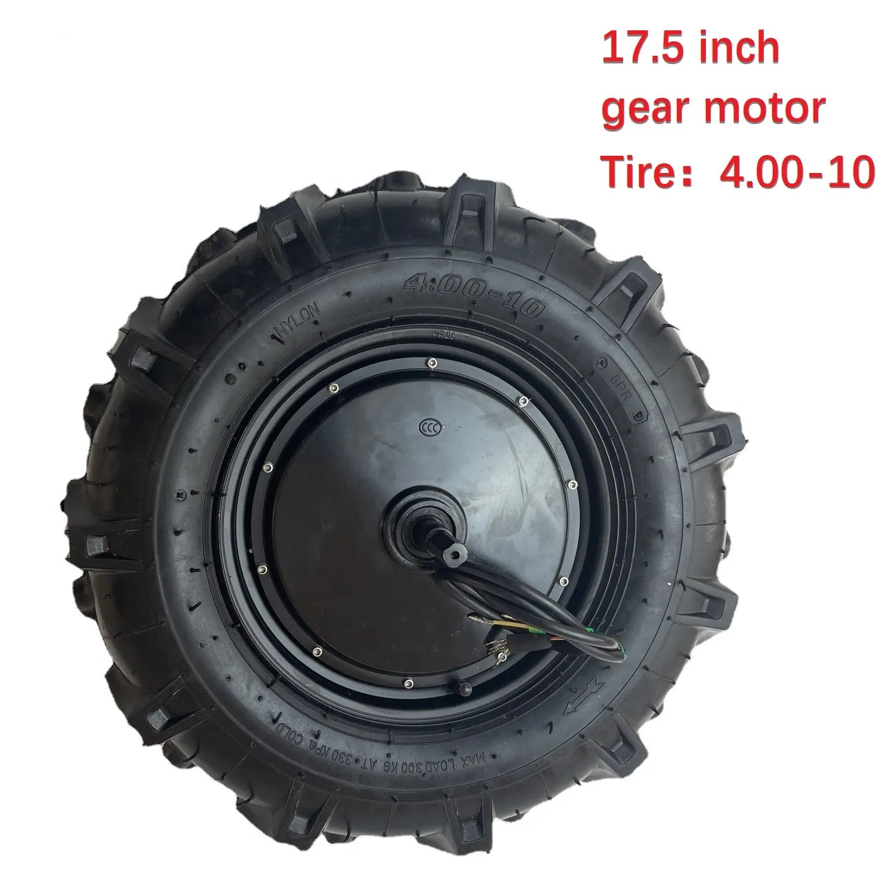 17.5 inch 36V-60V150W-500W low speed high torque wheel hub motor trolley snowmobile outdoor tool car BLDC permanent magnet motor