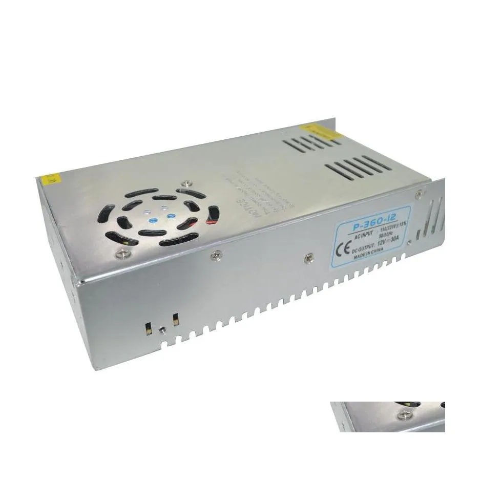 Lighting Transformers Switching Charger 12V 15A 180W Led Driver 360W Ac110 220V To Dc12V Power Supply 30A Drop Dhlbi