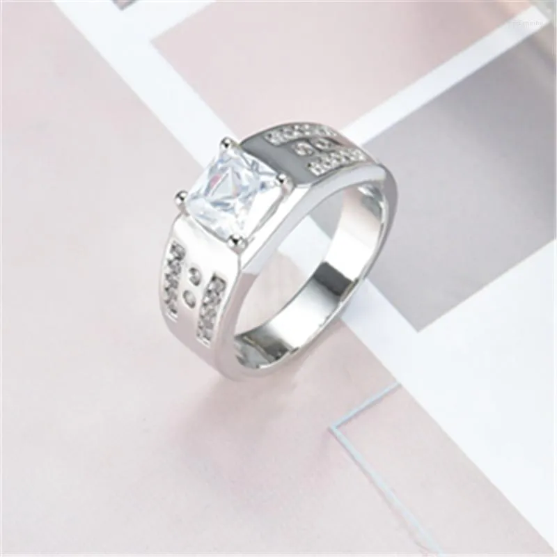 Anéis de casamento Ephalus 2022 Promise o anel de noiva 925 Sterling Silver Alta qualidade Jóias originais homens Mulheres