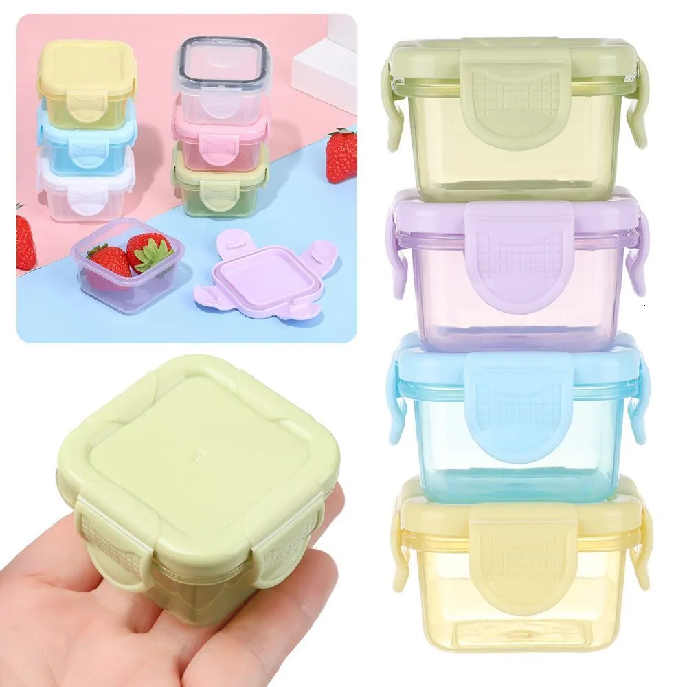 Food Savers opslagcontainers 60 ml draagbare baby extra magnetrowavable frisse behoud afgedichte kast keukencontainers kruiden pot opbergkast 221202