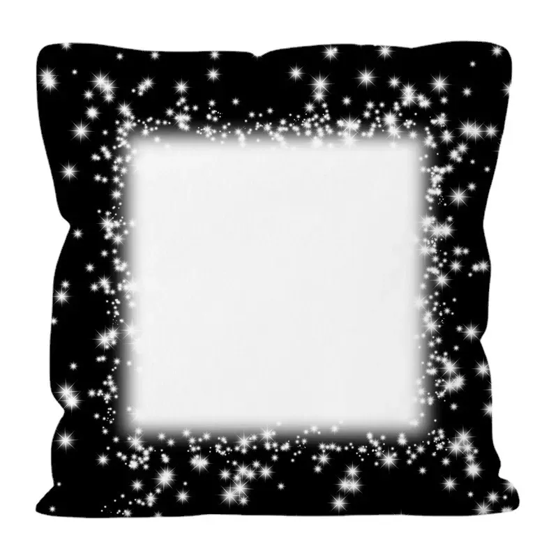 Sublimation pillow case Blending Polyester short plush pillow cover heat transfer throw sofa pillowcases Z11