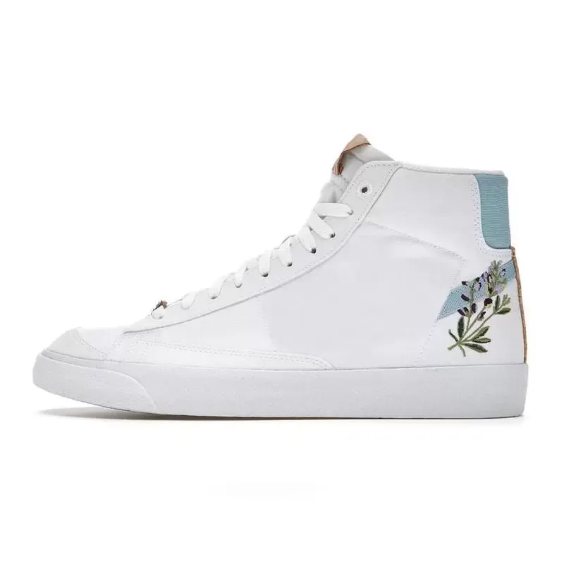 Blazer mid womens new floral flower shoes top
