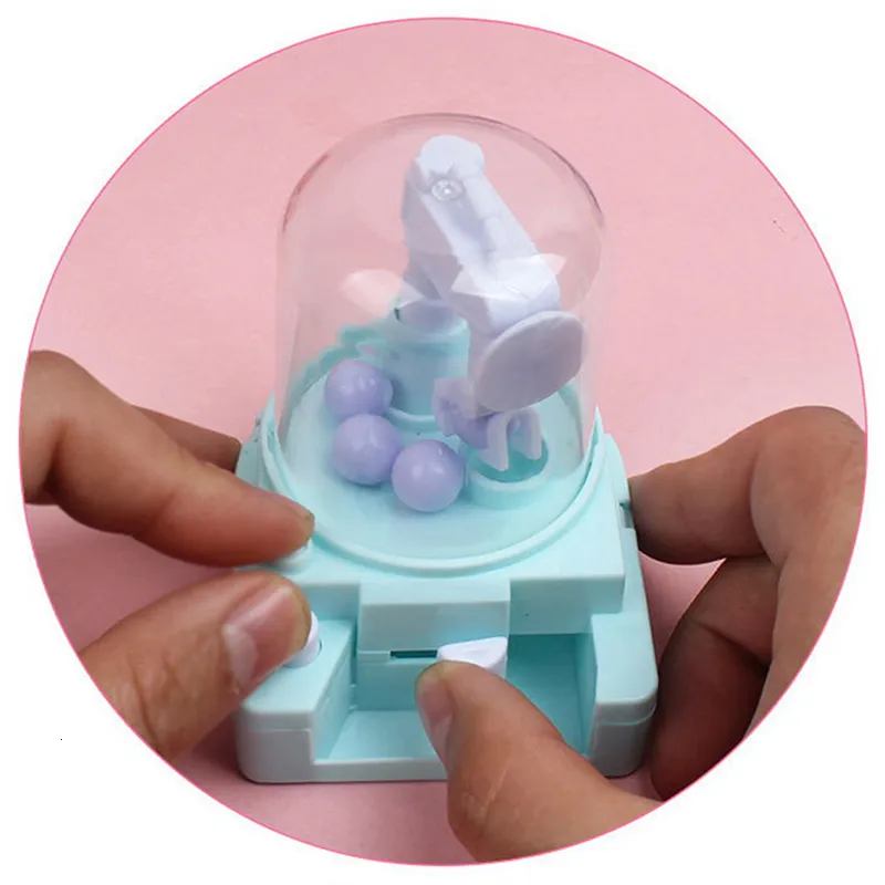 Contêineres de armazenamento de poupadores de alimentos 1pc Creative Diy Mini Candy Machy Bubble Toy Toy Dispenser Coin Bank Kids Toy Birthday Gifts 221202