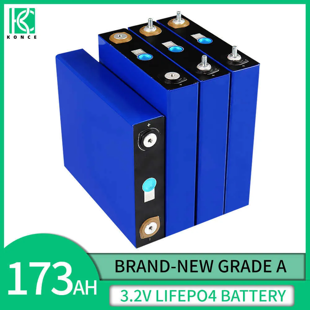 Grade A 3.2V 173Ah Lifepo4 Battery Rechargeable Lithium iron phospha Pack Cell DIY 12V 24V 48V Solar Energy Storage RV Golf Cart