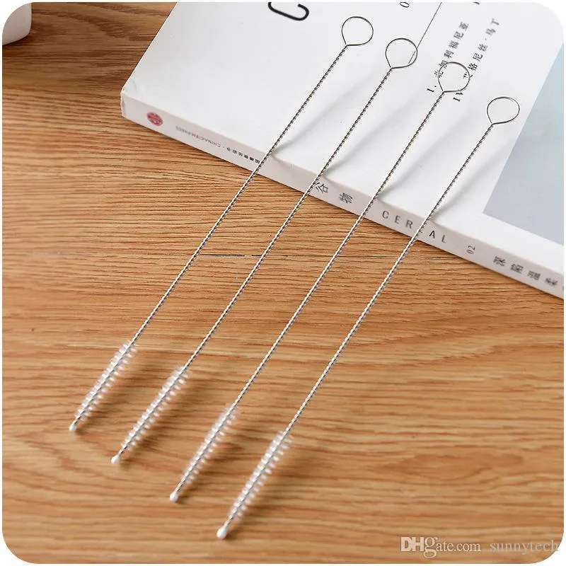 Stainless steel straw cleaning brush Brushes 175MM 200MM 240MM Nylon Straw Brush Drinking Pipe Tube Cleaner Baby Bottle Clean Tools Wholesale LZ1897