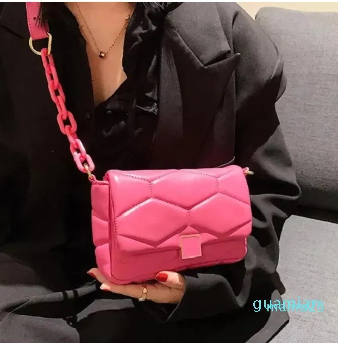 Evening Bags Lattice Flap Crossbody Bag Fashion High-quality PU Leather Women's Handbag