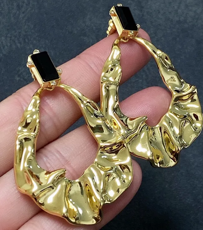 INS – boucles d'oreilles de luxe pour femmes, bijoux fins, pendentif, collier en forme de cœur en or k, avec perles gravées, bracelets à main pour femmes, nouveauté
