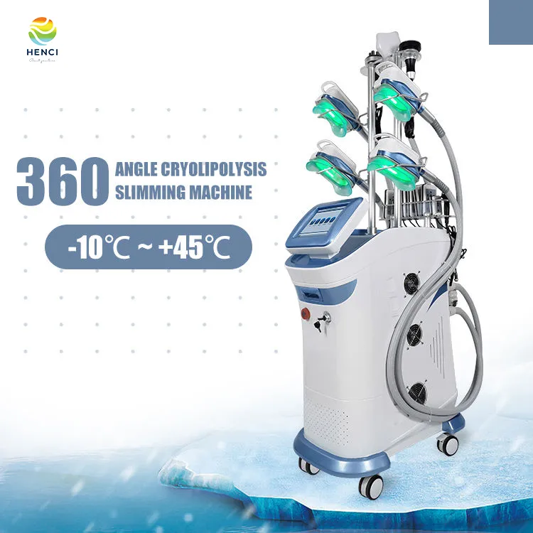 Nuovo aggiornamento Cryolipolysis Fat Freeze 360 Slimming Cool Technology 5 Cryo Handles 360 Fat Freezing Cellulite Removal Machine