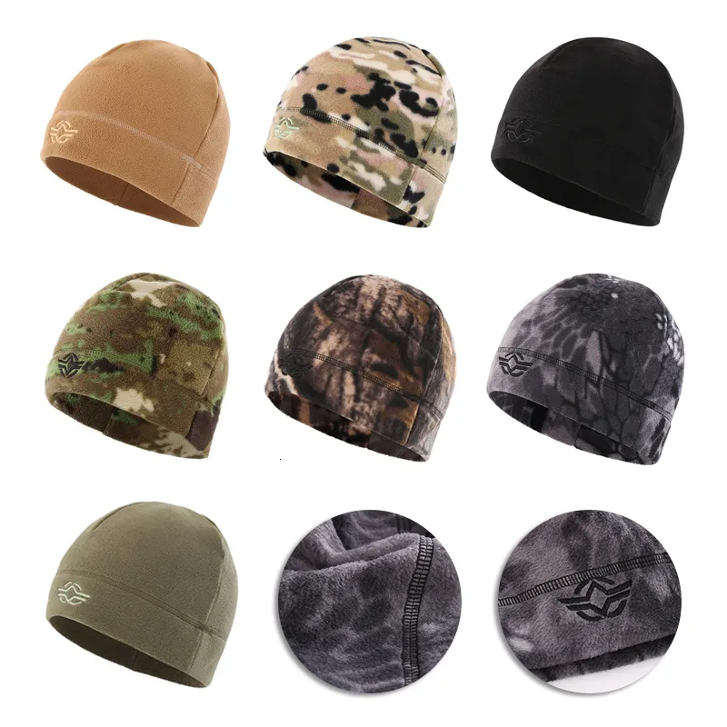 Chapeaux d'extérieur 1pc chaud polaire unisexe automne hiver classique coupe-vent randonnée pêche chasse cyclisme militaire tactique casquettes 221201