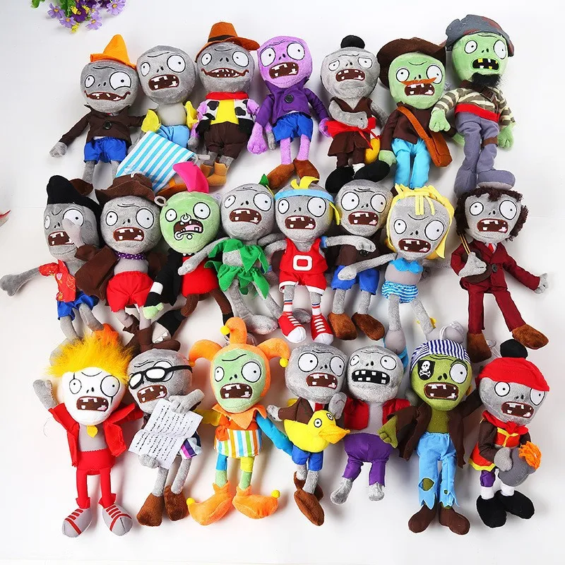 Üreticiler Toptan 30 cm Bitkiler Vs Zombies Peluş Peluş Oyuncaklar Çevreleyen Bebekleri ve Çocuk Hediyelerini Çeviren Karikatür Oyunları