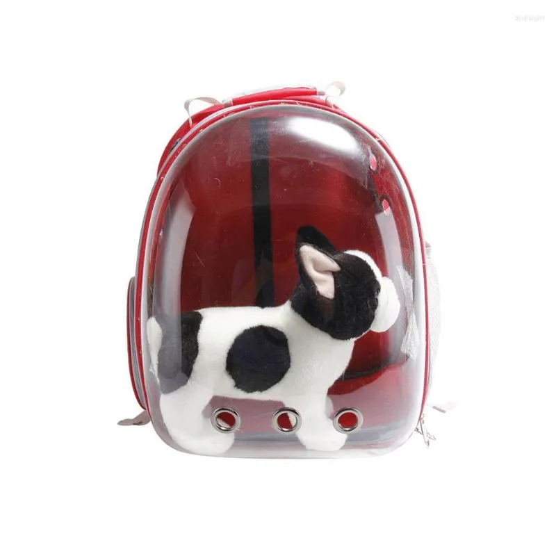 Dog Car Seat Covers Fully Transparent Outdoor Pet Bag Breathable Space Backpack Portable Travel Cat