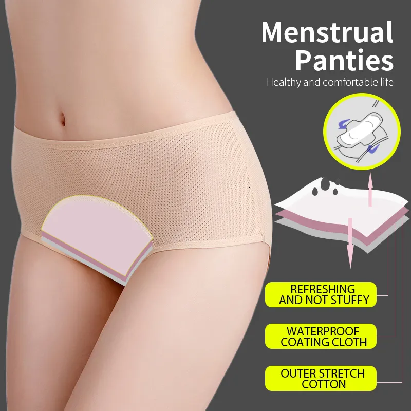Womens Panties lot Menstrual Panties Leak Proof Cotton Panties For Periods  Women Underwear Menstrual Female Waterproof Briefs Drop 221202 From Mu02,  $9.81
