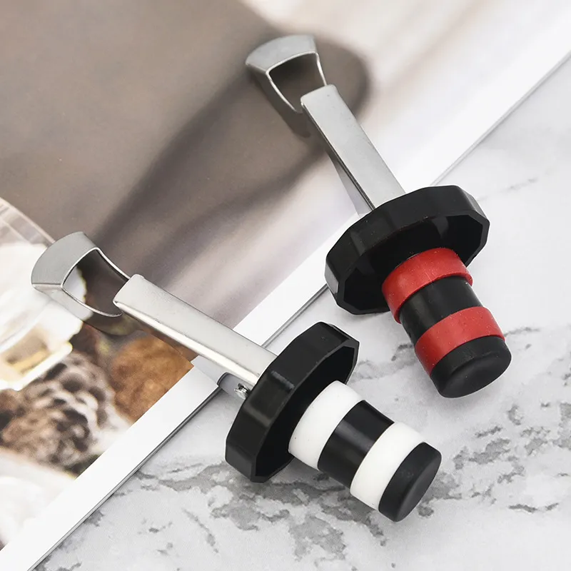 Multifunctional Beer Red Wine Tool Stainless Steel Bottle Opener&silicone Cork Wine Stopper Creative Kitchen Accessories LX5309