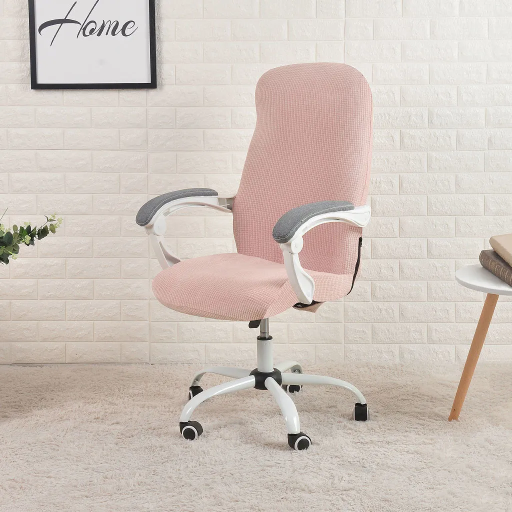 Chaise Couvre Ordinateur Résistant À L'eau Jacquard Bureau Housse Élastique pour Accueil Accoudoir 1 PC 221202