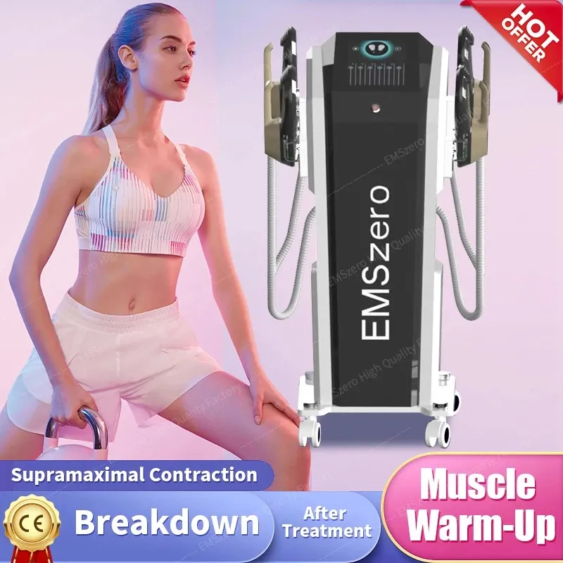 EMS-culpt Machine Look Minceur Neo DLS-EMSLIM RF Fat Burning Shaping Beauty Equipment 13 Tesla Electromagnetic Muscle Stimulator Machine Avec 2/4/5 Poignées