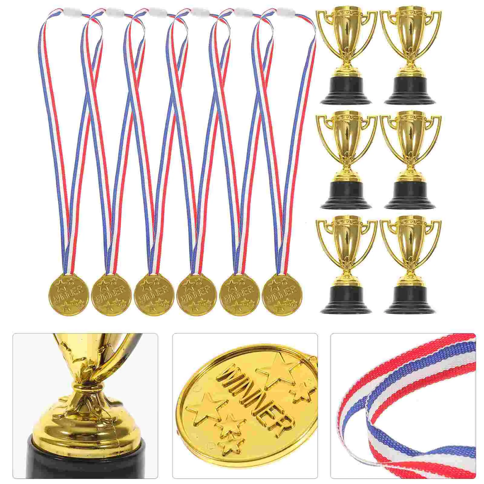 Objets décoratifs Figurines Trophée Trophées Médailles Gold Winner Cup Kids Place First Competition Party Favors World Andtoyschildrenstudent Trophye 221202