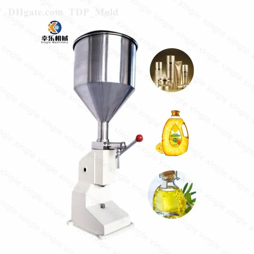 manual type small Tool Parts bottle filler shampoo lip gross cream jam oil liquid filling machine A03