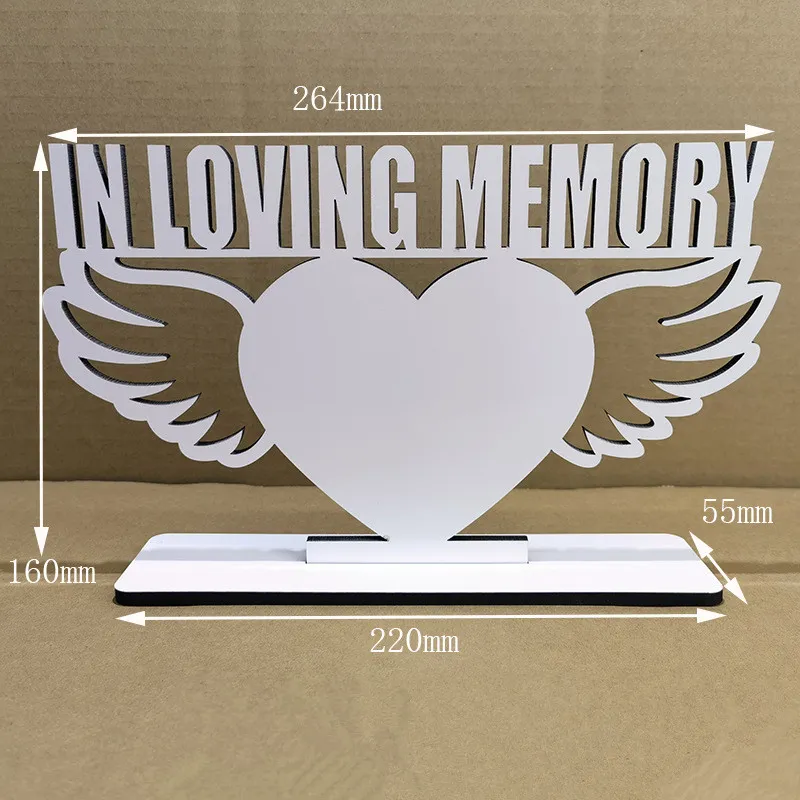 Wholesale MDF Sublimation Blank Graduation Photo Frames DIY Wooden Lettering Photo Board Heat Transfer White Family Home Album Frame Single Side For Sub A12