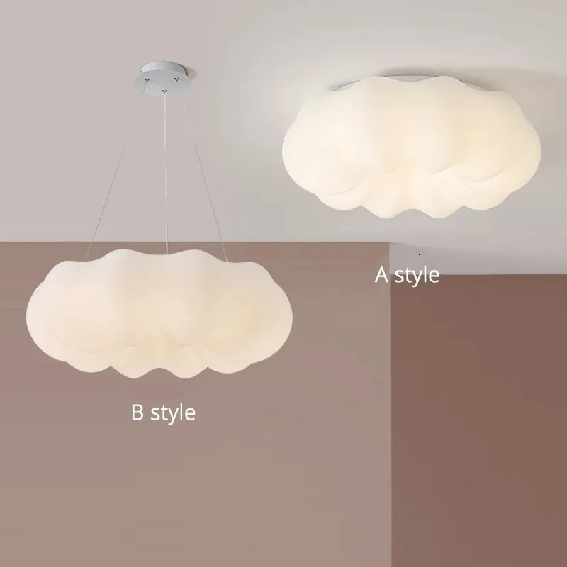 Lampadario White Cloud Led s Lampada da soffitto a forma di zucca per il ristorante Soggiorno Creato per la camera dei bambini Lampada decorativa 221203