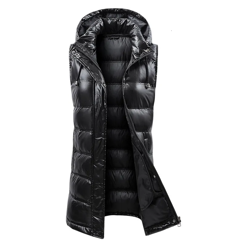 Женские жилеты длинные жилеты Женщины без рукавов Parkas Woman Hood Down Down Bupt Bupt Wesm Awomm Plead Toats Black Whordbreaker Женские зеленые бежевые 221202