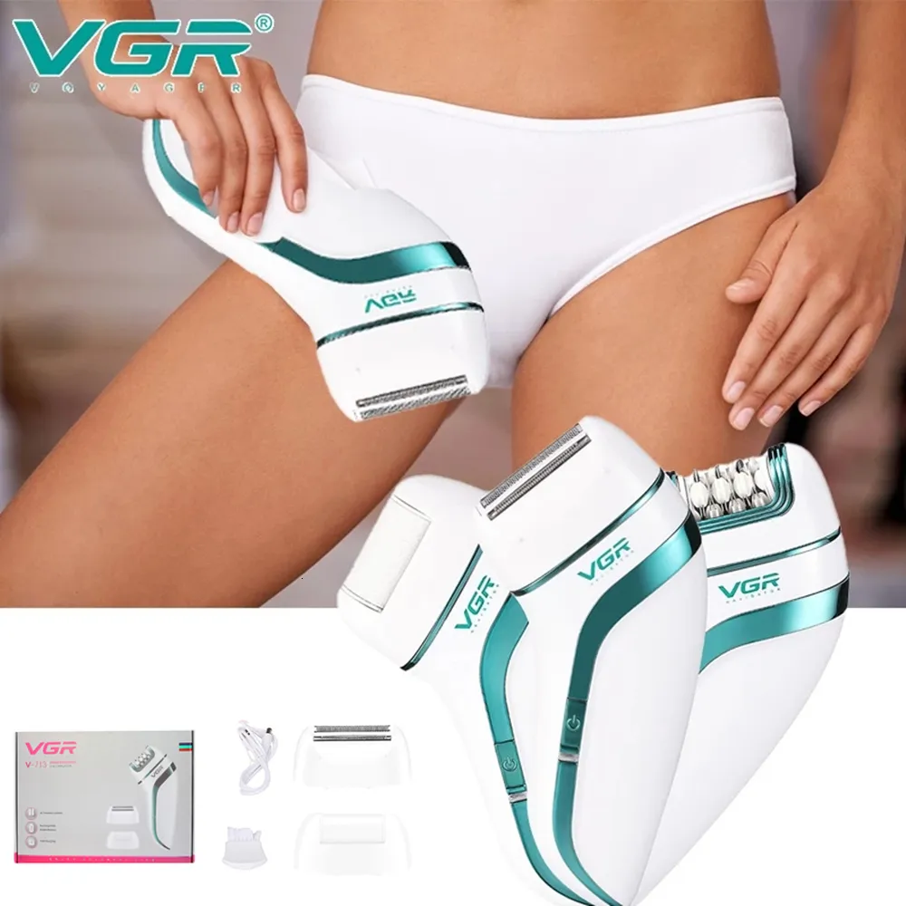 epilator vgr 3 in 1 قابلة للشحن للنساء مزيل الشعر الإناث الوجه depilation ساق جسم حلاقة الكالس 221203