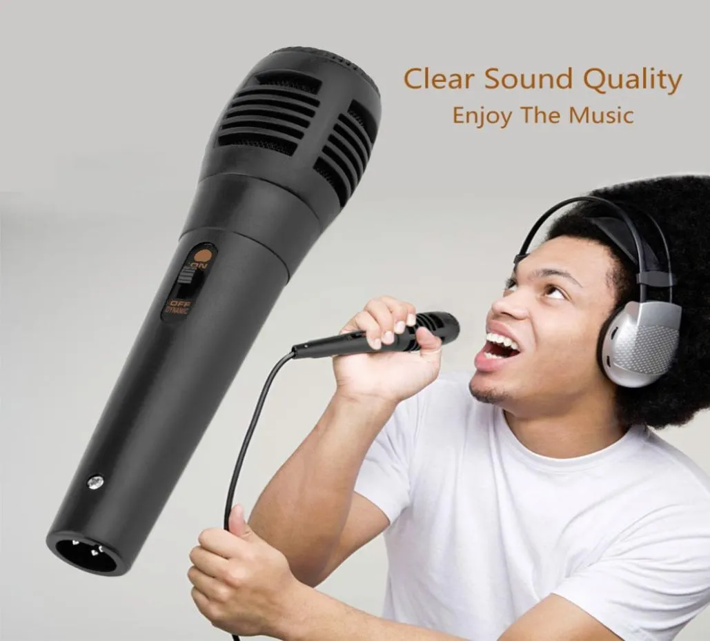 Promotion Universal Wired Unidirectional Handheld Dynamic Microphone Voice Recording Buller Isolation Microphone Black1045518