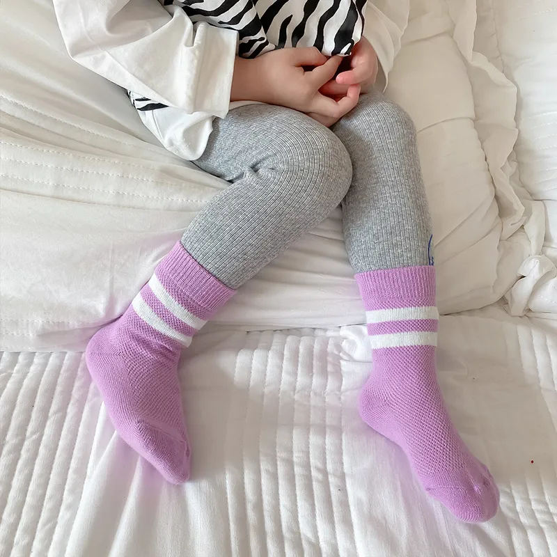 Knee High Socks With Leggings Kids Knee High Socks Cotton Mesh