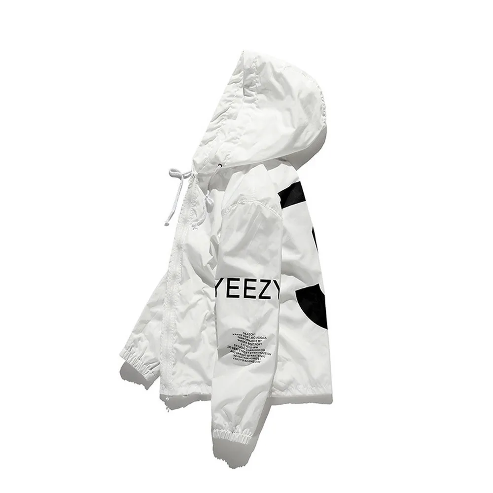 adidas gazelle silver green womens Yeezy Season 3 Zip Up Hoodie In Onyx Dark main image 0