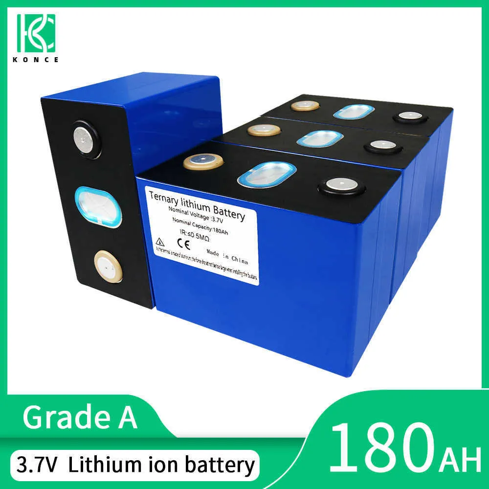 3.7V 180AH Helt ny ternär litiumbatteri laddningsbart batteri för 3S 12V 24V 10S 36V 48V elfordon Motorcykelbil