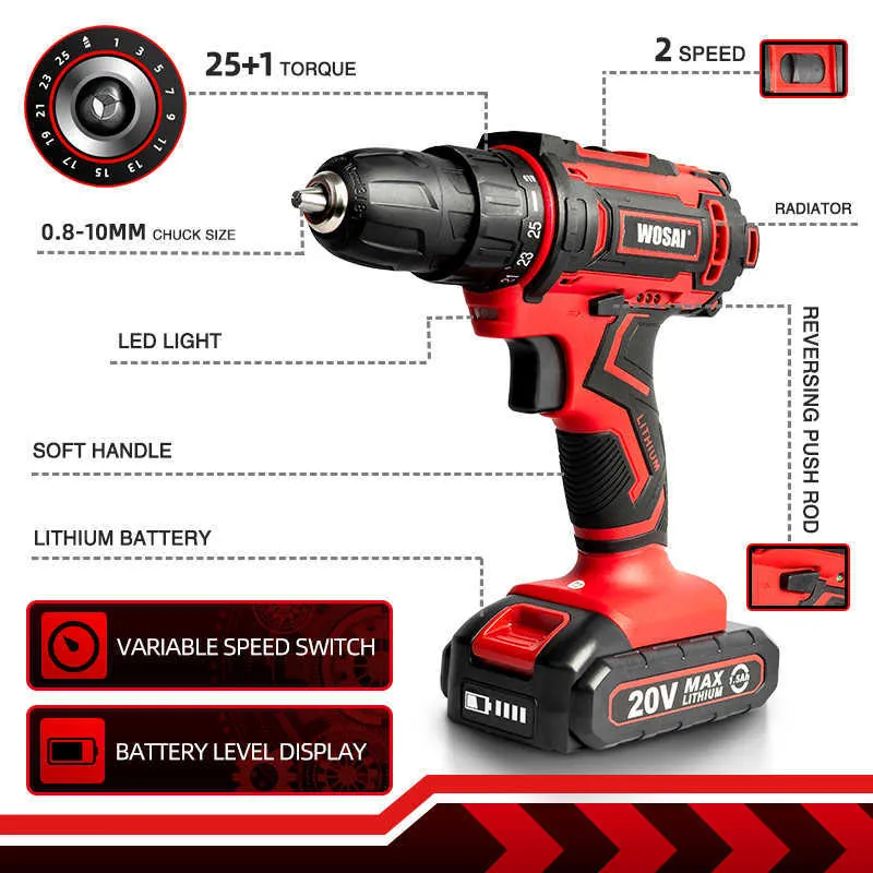Wholesale Cordless Drill 2024 Electric Screwdriver Lithium Ion Battery 25 1 Torque Settings Mini Wireless Power Driver For DIY Projects From Bunnings 52.3 DHgate.Com
