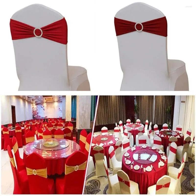 Chair Covers Tie Wedding Decoration Chairs Events Banquets Bows Sashes Reception Supplies Back Decor